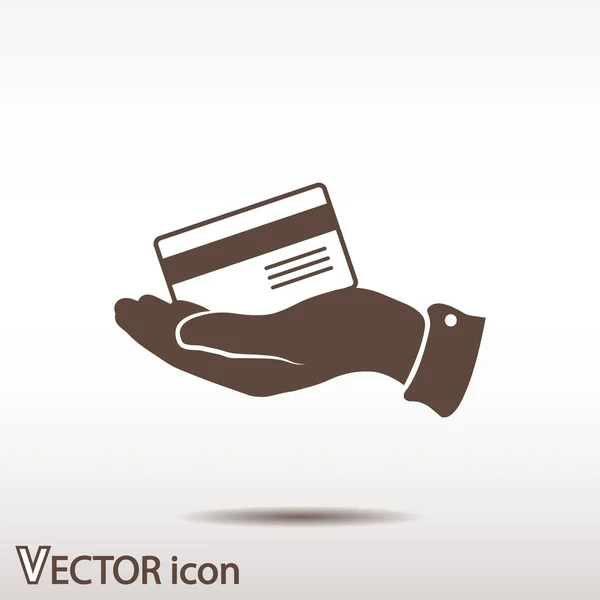 Pictogram van de creditcard van de Bank — Stockvector