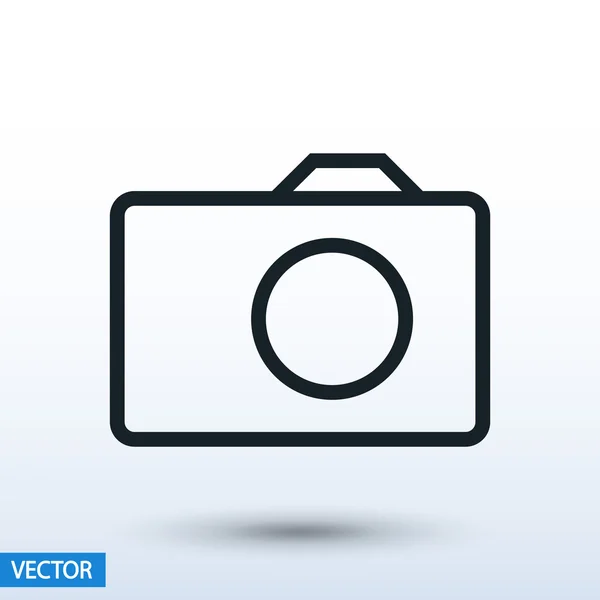 Camera flat icon — Stock Vector