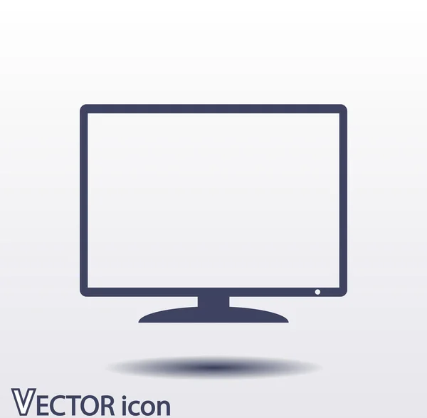 Moniteur icône design — Image vectorielle