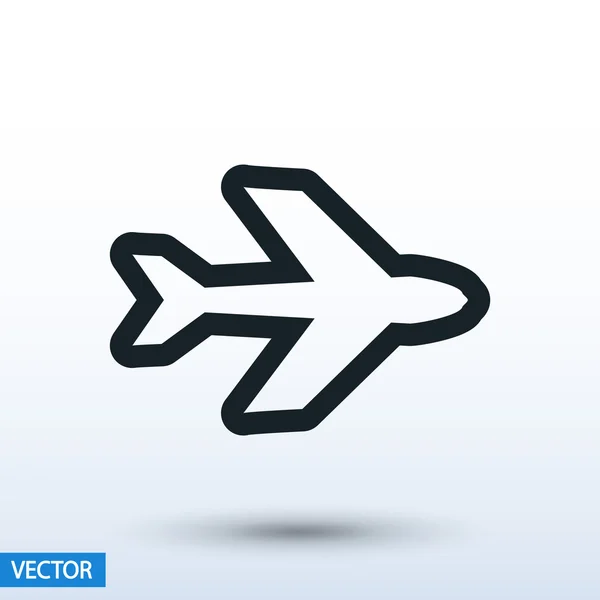 Diseño de símbolo de avión — Vector de stock