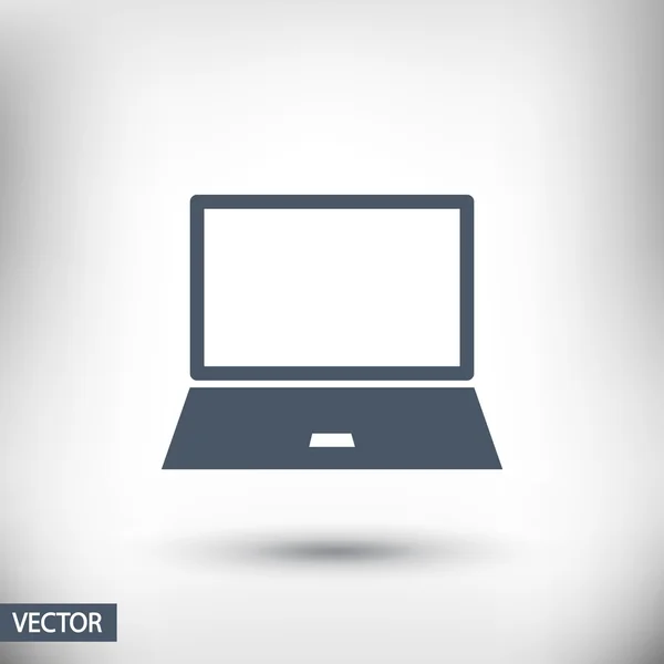 Laptop pictogram ontwerp — Stockvector