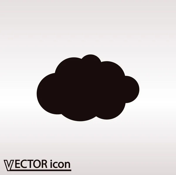 Icône Cloud Style design plat — Image vectorielle