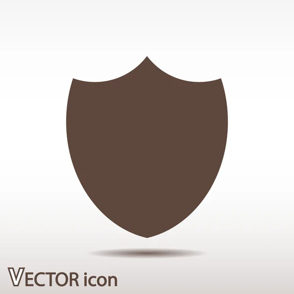 Icono de escudo. estilo de diseño plano — Vector de stock