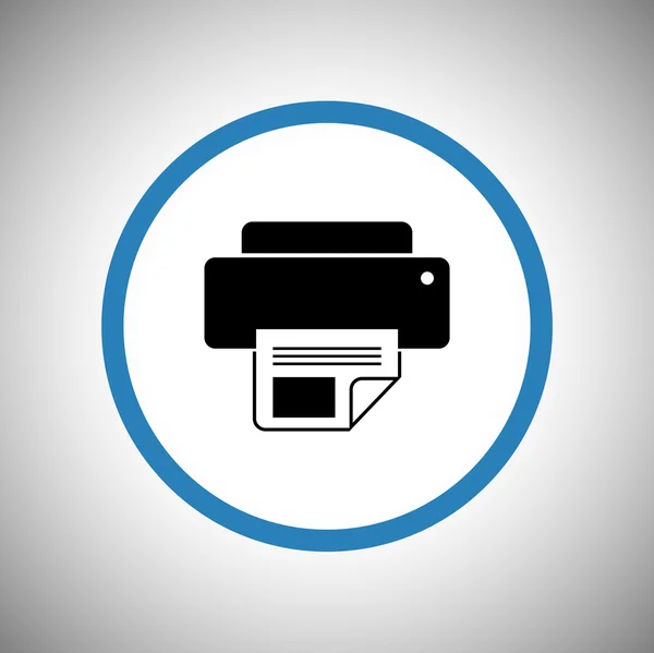 Printer pictogram ontwerp — Stockvector