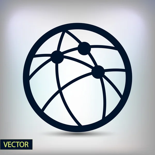 Placa de circuito, icono de la tecnología — Vector de stock