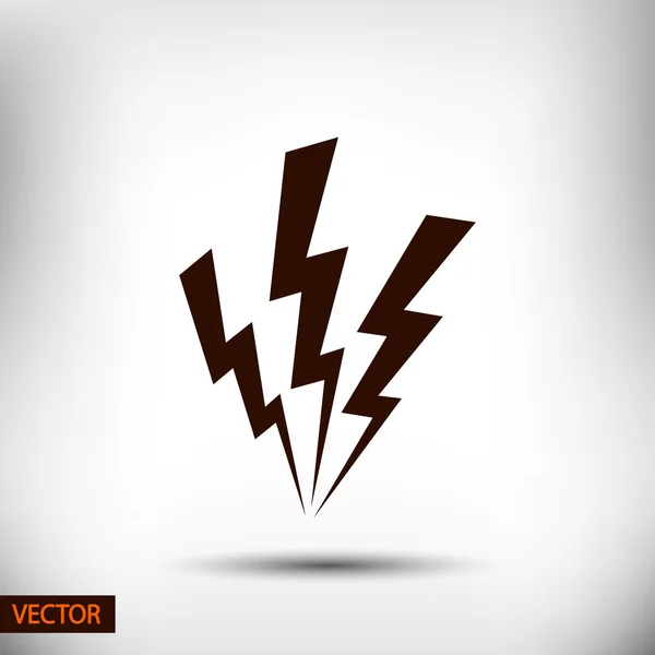 Lightning icon design — Vector de stoc
