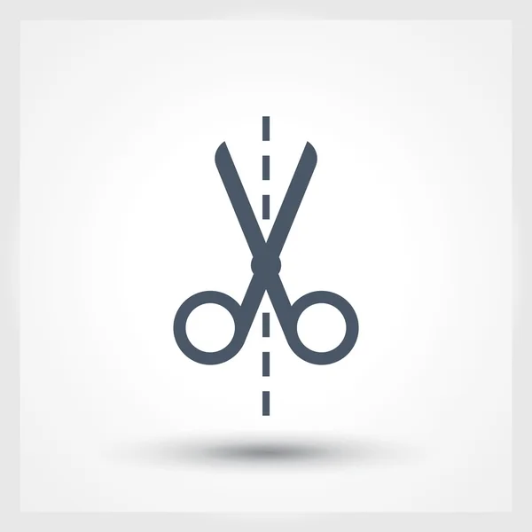 Scissors flat icon — Stock Vector