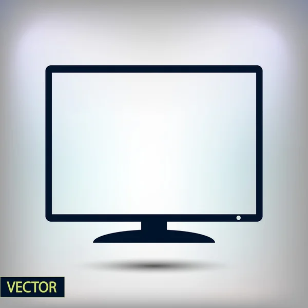 Diseño del icono del monitor — Archivo Imágenes Vectoriales