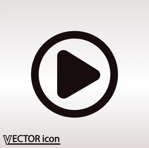 Play-Taste Web-Symbol — Stockvektor