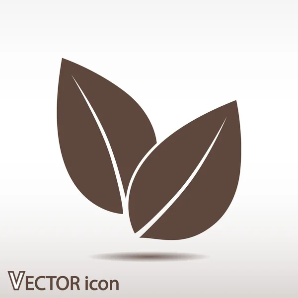 Δέντρο αφήνει εικονίδιο — Stock vektor