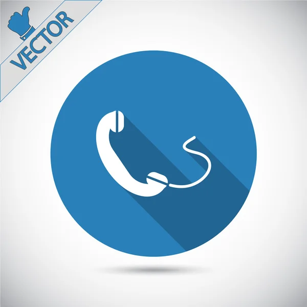 Telefon Flat Icon – stockvektor