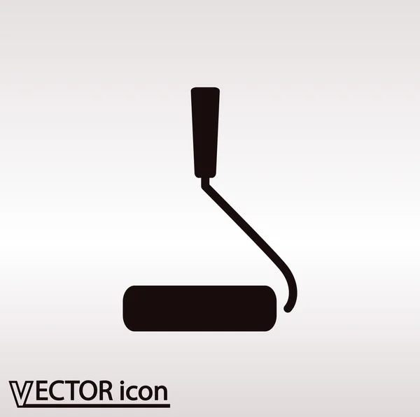 Rullen ikonen platt designerstil — Stock vektor