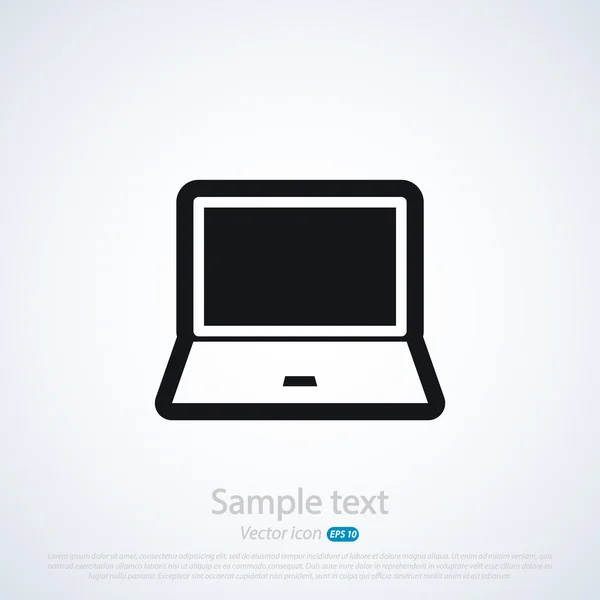 Laptop pictogram — Stockvector