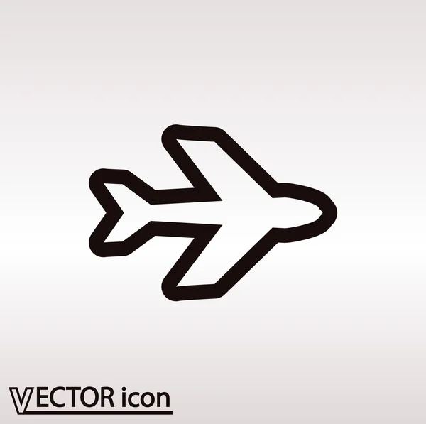 Vliegtuig symbool ontwerp — Stockvector