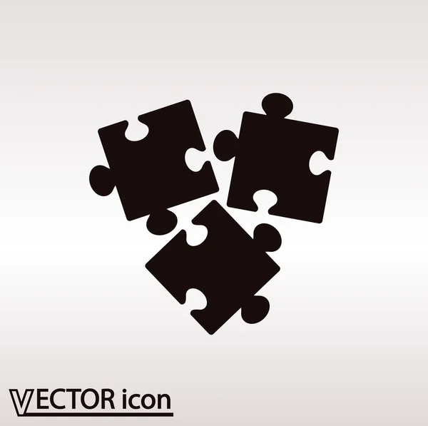 Puzzleteil-Symbol — Stockvektor