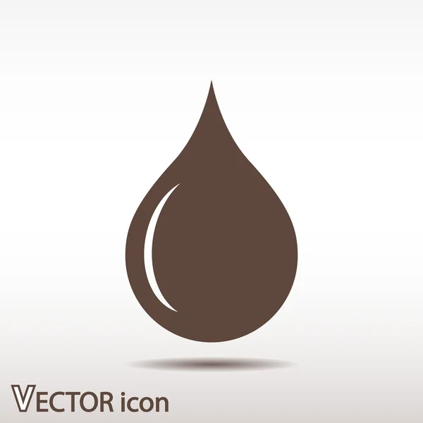 Drop pictogram ontwerp — Stockvector