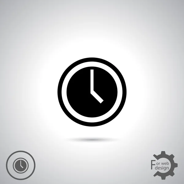 時計アイコン デザイン — ストックベクタ