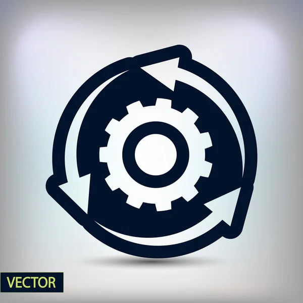 Circulaire pijlen pictogram — Stockvector