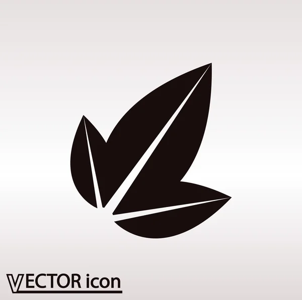 Blad pictogram ontwerp — Stockvector