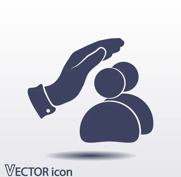 Veilige mensen pictogram — Stockvector