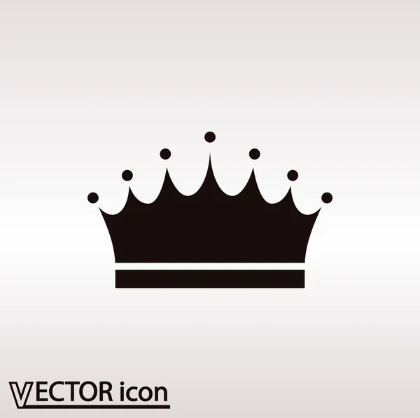 Couronne icône design — Image vectorielle
