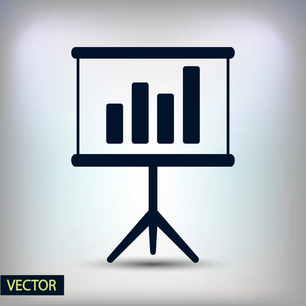 Infographic, chart ikon — Stock Vector