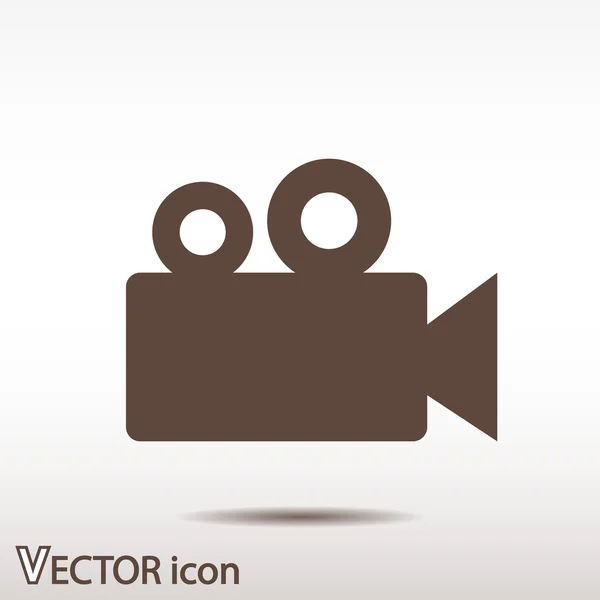 Icono de cámara de vídeo — Vector de stock