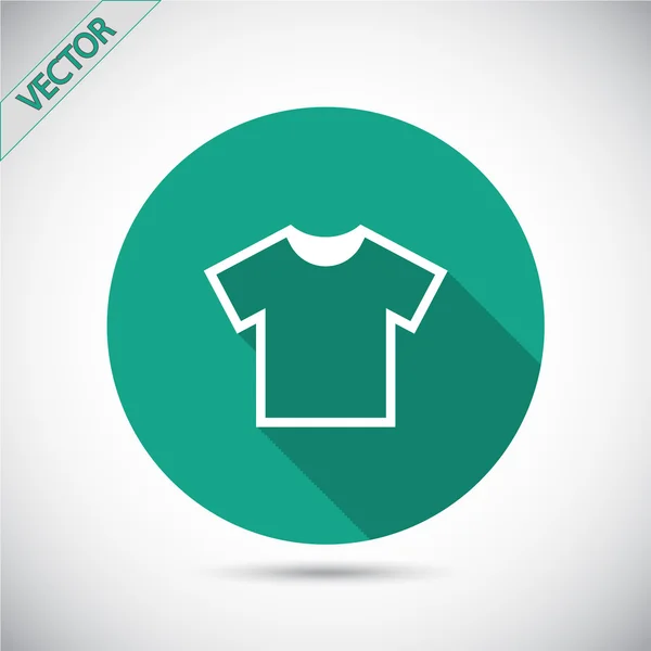 Tshirt ícone plana — Vetor de Stock