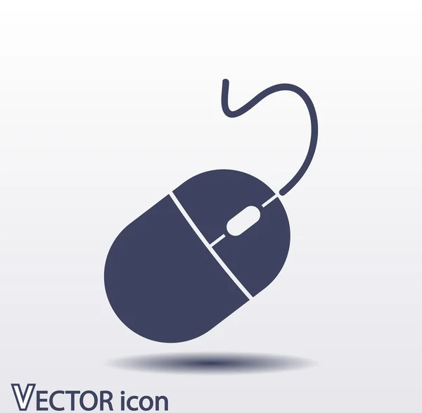 Icono del ratón ordenador — Vector de stock