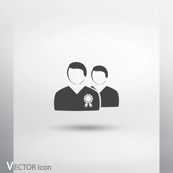 Leader icon design Stock Vector