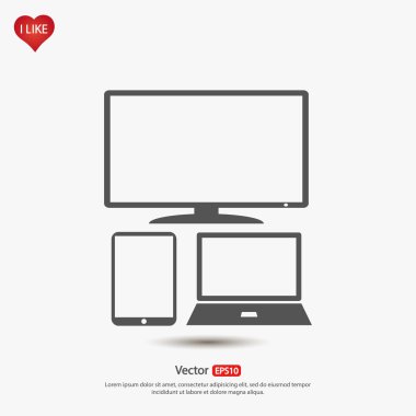 elektronik cihazlar simge kümesi