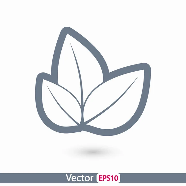 Icono hojas de árbol — Vector de stock