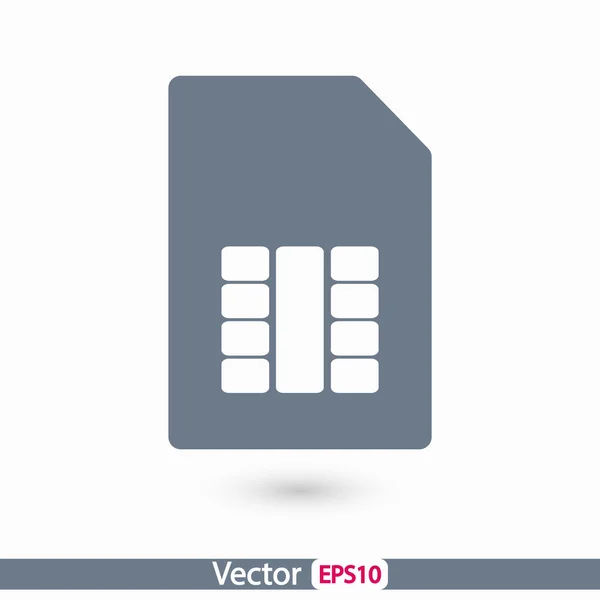 Icono de tarjeta SIM — Vector de stock