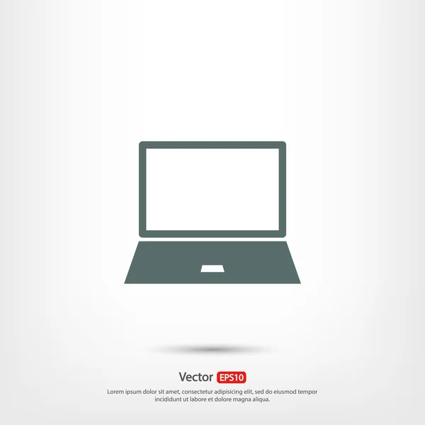 Design pictograme laptop — Vector de stoc