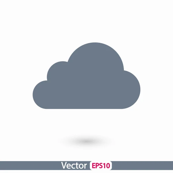 Icona nuvola, design piatto — Vettoriale Stock