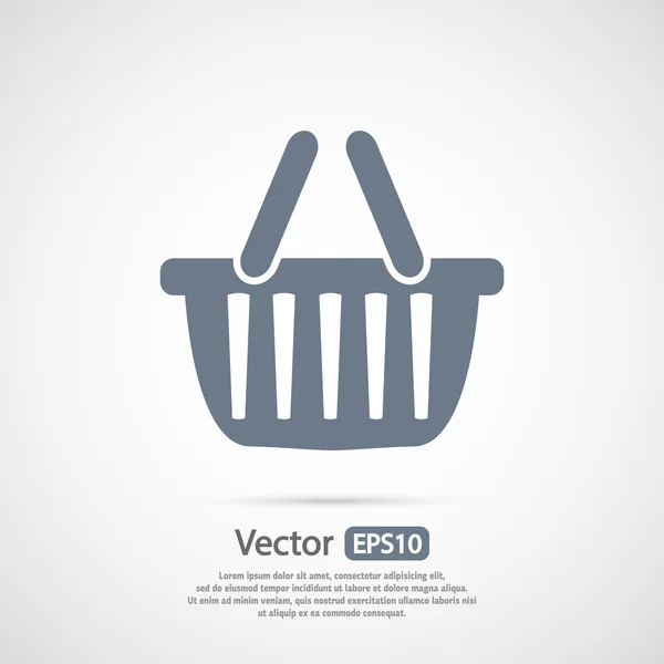 Shopping basket icon — Stock Vector