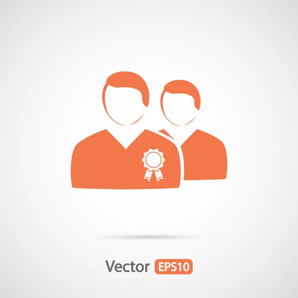 Vip icon, flaches Design — Stockvektor