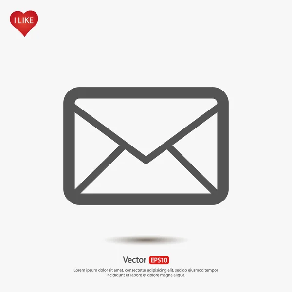 Enveloppe mail icône — Image vectorielle