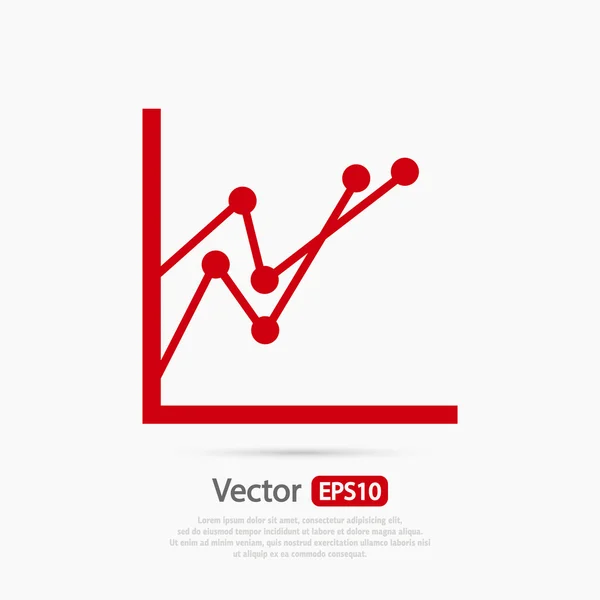 Infographic, grafiek pictogram — Stockvector