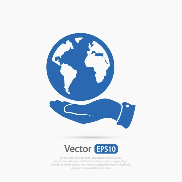 Planeta icono de diseño — Vector de stock