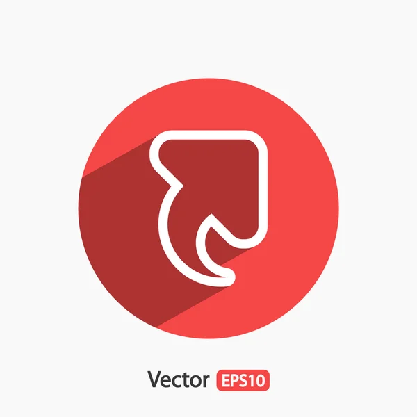 Icono flecha arriba — Vector de stock