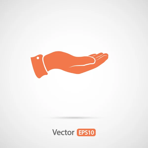 Hand pictogram ontwerp — Stockvector