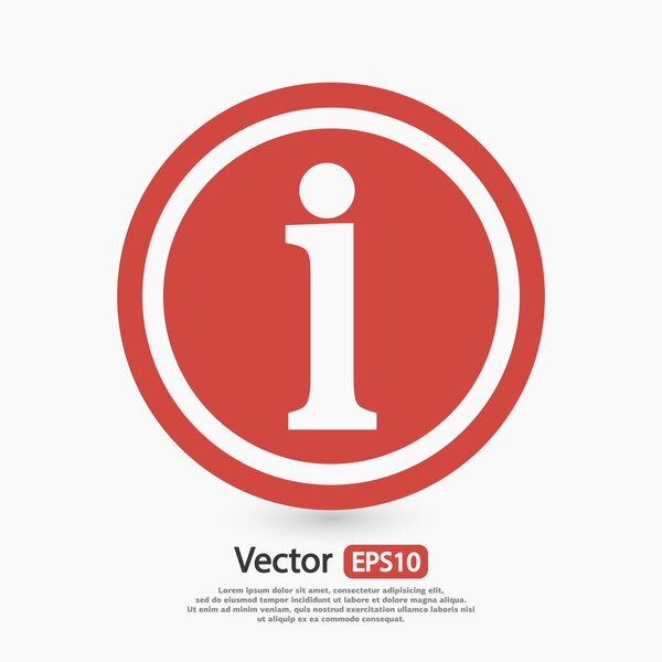 Information sign icon