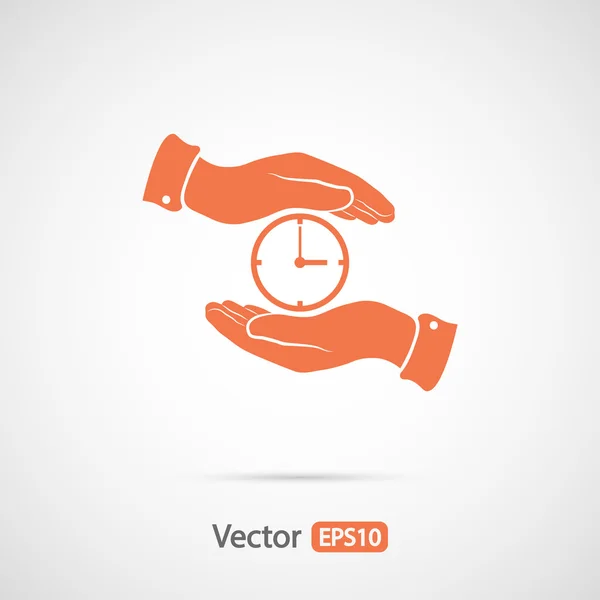 Desain ikon jam - Stok Vektor