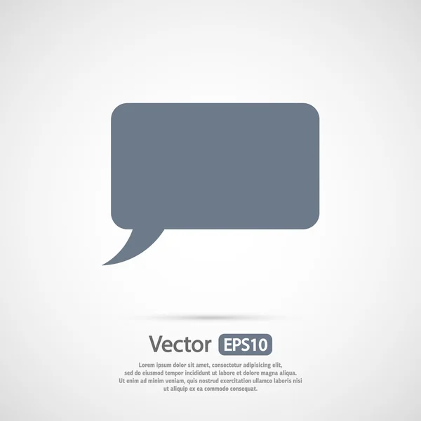 Speech bubble Icon — Stock Vector