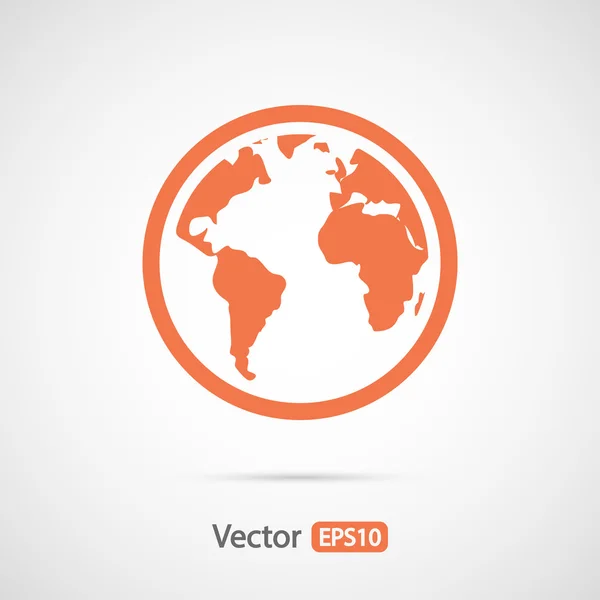 Planeta icono de diseño — Vector de stock