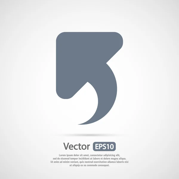 Icono flecha arriba — Vector de stock