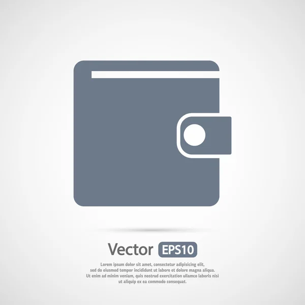 Plånbok ikon design — Stock vektor