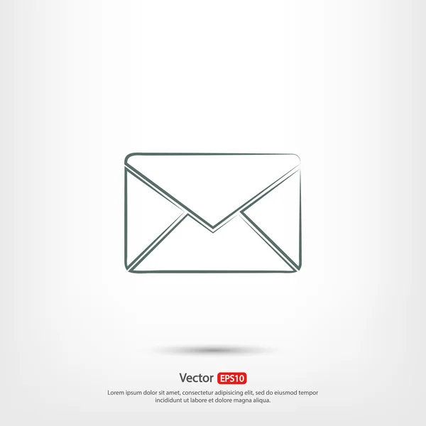 Enveloppe mail icône — Image vectorielle