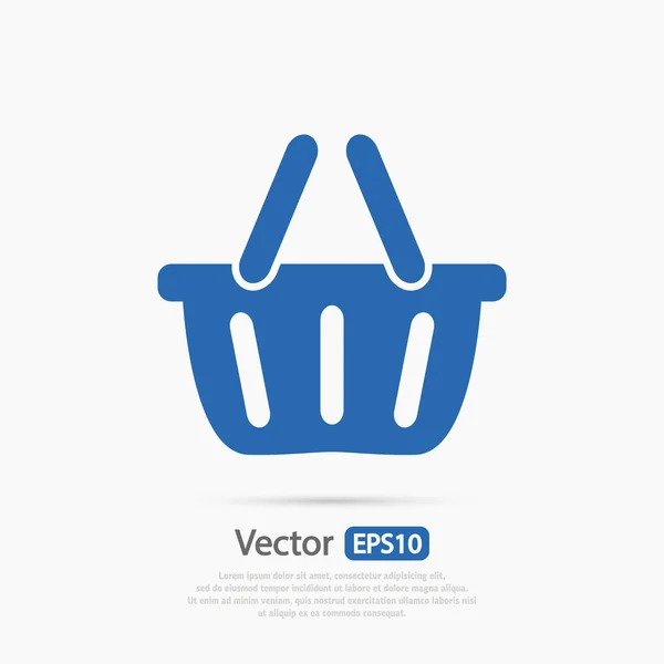 Icono de cesta de compra — Vector de stock